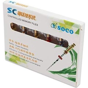 Tandheelkundige endodontische NITI Roterende Bestanden Geheugen SOCO Diverse 6 stks/Pakket (25 mm)