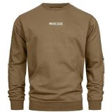 INDICODE JEANS Sweatshirt ' Korbin '  olijfgroen / wit