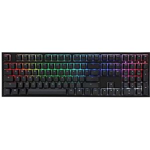 Ducky ONE 2 Backlit PBT Gaming Tastatur, MX-Silent-Red, RGB LED - schwarz (US)