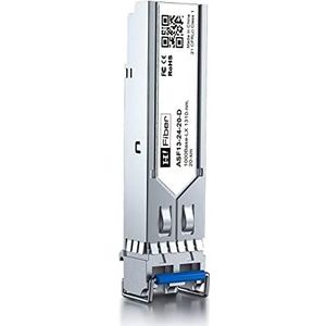 H!Fiber.com Gigabit-SFP-Singlemode-Transceiver, 1000Base-LX-Modul, Zwei LC-Anschlüsse (10 km, 1310 nm), kompatibel für Cisco GLC-SX-MMD, Ubiquiti, D-Link, Linksys, Mikrotik und andere offene Schalter