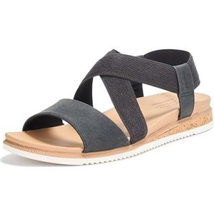 Skechers Desert Kiss Low damessandalen, zwart, 39 EU breed, zwart, 39 EU Breed