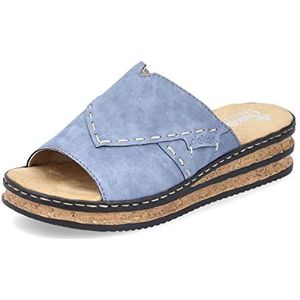 Rieker Klompen muilezels voor dames 62987, grootte:38, kleur:Blauw