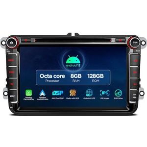 XTRONS IX82MTV GPS-autoradio, voor Volkswagen Android 12 WiFi 8 Core Carplay Auto DVD