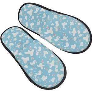 942 Womens Heren Huis Slippers Koe Print Dier Patroon Harige Slippers Warme Schoenen Voor Indoor Outdoor Zachte Mannen Schoenen, Voor Mannen, Geschenken, Vrouwen, Harige pantoffels 2090, 3.5/6 UK