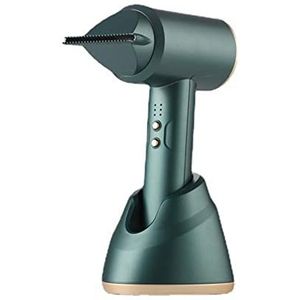 Haardroger, Draagbare draadloze haardrogers met opvangmondstuk, koude/warme wind 2 niveaus, cadeau(Green)