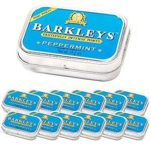 Barkleys Mini Mints Peppermint Sugarfree 12 x15 gr. Pastilles met pepermunt scherp