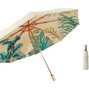 Paraplu Stormparaplu Dubbellaagse Parasol Opvouwbare Paraplu Voor Twee Doeleinden Super Zonnebrandcrème Paraplu Fairy Opvouwbare Paraplu's Waterdichte Paraplu (Color : A, Size : 17 * 5cm)