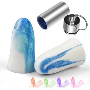 50 oordopjes om te slapen, superzacht, geluidsdempend, met draagbare hoes, oordopjes voor gehoorbescherming, slapen, leren, reizen