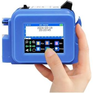 12,7 MM draagbare printer Mini handheld inkjetprinter Tekst QR Barcode Batchnummer Logo Afbeelding Datum Drukmachine voor Tekst Barcode Datum Tijd, etc(With 1 ink)