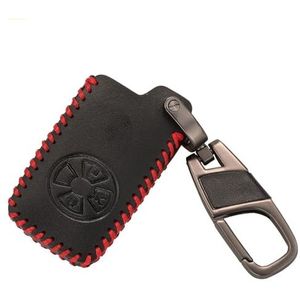 Autosleutel Hoesje Afstandsbediening Smart Key Cover Case Voor RAV4 2009 2011 RAV 4 Voor Yaris 2011 Sleutelhanger Leren Hoesje Met Sleutelring 3 Knoppen Autosleutel beschermhoes