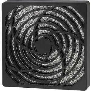 AERZETIX - C15120-120 x 120 mm beschermingsrooster voor pc-ventilator met stoffilter voor pc-computerbehuizing - filterdichtheid 30 ppi - van kunststof - kleur zwart