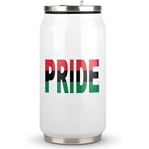 Pan Afrikaanse Unia Pride Vlag Reizen Mok met Deksel Coke Cup Geïsoleerde Tumbler Water Fles Thee Cup Voor Vrouwen Mannen