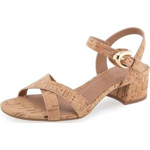 Aerosoles Cinzia sandaal met hak voor dames, Natuurlijke Cork, 42 EU breed