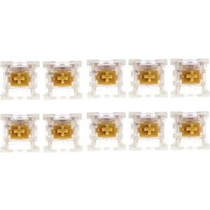 10 stuks/partij 3 Pin Outemu Mx mechanische toetsenbordschakelaar, zwart, blauw, bruin, mechanische toetsenbordschakelaar, golfschakelaar (goud)
