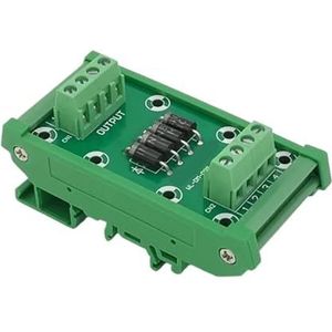 4-kanaals diodebescherming, klemblok, DIN-rail, 1 stuk, IN5408, 3 A/1000 V diode-klemblok.