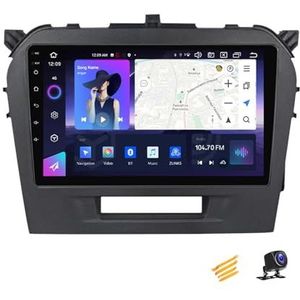 ZARAPLUS Android 13 Autoradio Multimediaspeler Met Navigatie Compatibel Met Suzuki Vitara 2014~2018 9 Inch Touchscreen Autoradio Voor 4G/WIFI/FM/SWC/DSP/Android Auto/Carplay,NF3