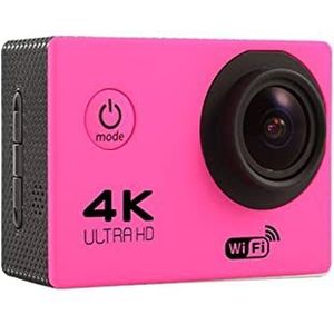 Actiecamera, Sportcamera Draadloze WiFi Nieuwe Mini Smart High-Definition Outdoor Waterdichte Camera 4k Sports DV(Pink)