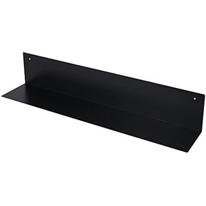 DURAline Metalen rek fotohouder plankkubus hexagonale plank boekenplank moderne plank (zwart, wandplank 80 x 15 x 15 cm)