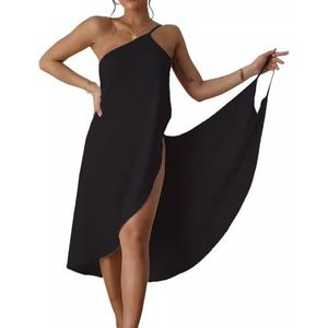 XIWCAFC - Strandjurk - Zwart - Sarong-jurk - Voor Dames