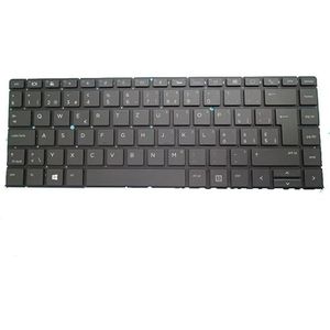 Laptoptoetsenbord voor HP EliteBook 1040 G4 zwart met achtergrondverlichting België BE/RO Roemeens/Duits GR/Thailand TI/Sloveens SL(Swiss SW)
