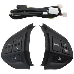 Multifunctionele Stuurwielschakelaar Audio Cruise Control-knop Voor Mitsubishi Voor ASX Voor Lancer Voor Outlander Voor RVR Voor Pajero Voor Sport 2007-2012(zwart)