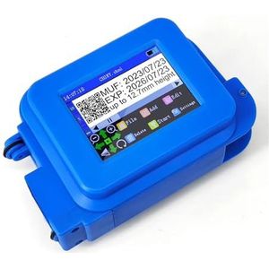 Mini 12,7 mm draagbare inkjetlabelprinter Mobiele lotcode Industriële printer Oplosmiddel Snel drogend(With 2 cartridge)