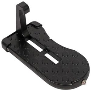 Auto U-vormig haakpedaal Universele Opvouwbare Auto-imperiaal Stap Autodeur Stap Klinkhaak Extra Voetpedaal Aluminiumlegering(Black 2)