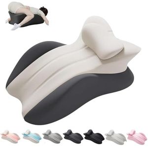 Billenkussen for koppels Zwangere vrouwen Stevig ontwerp Memory Foam rugkussen Koppelkussens bieden intimiteitsondersteuning Herstelt na impact(Double gray)