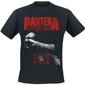 Pantera Vulgar display of power T-shirt zwart L 100% katoen Band merch, Bands