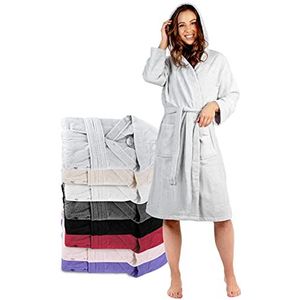 Twinzen - Badjas Vrouwen Katoen - Zacht en Donzig - 100% Katoen OEKO-TEX® Gecertificeerd zonder Chemicaliën