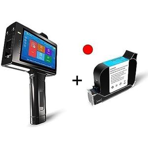 Draagbare inkjetprinter voor elk oppervlak 25,4 mm intelligente handheld inkjetprinter is draagbaar, kan logo's, streepjescodes, 2D-codes, enz. afdrukken, eenvoudig te bedienen.(Printer 1 red ink)