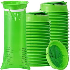 RAIHOMKIT Vomit Bags Wegwerp, 1000ml Emesis zakken, Lekvrije Barf Bags Wegwerp Gooi Up Tassen, Draagbare Kots Zakken voor Auto, Vliegtuigen Auto Ziekte Zakken, Misselijkheid Zakken voor Reizen