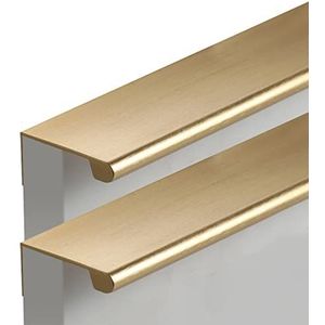 Verborgen Meubelgrepen Gouden Kastdeurgrepen 2 Stuks Keukenkast Handgrepen Extra Lange Ladehandgrepen, Aluminiumlegering (Length 1200mm)