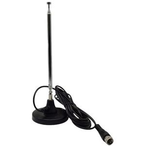 SPORWAY - DAB/FM-Radio-Antenne - Digitale Telescopische Antenne - Met Magnetische Voet Voor DAB+ en FM-Radio
