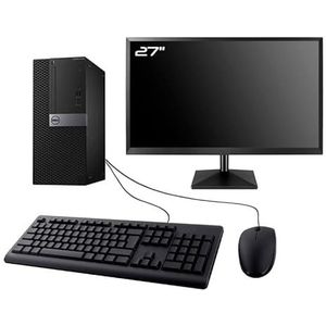 PC Dell Optiplex 7050 MT, display 27 inch Intel I5-6500 RAM, 32 GB SSD, 960 GB, W11 WiFi (gereviseerd)