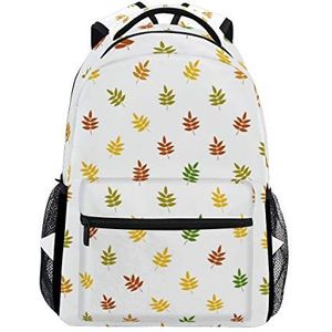 Jeansame Rugzak School Tas Laptop Reistassen voor Kids Jongens Meisjes Vrouwen Mannen Esdoorn Bladeren Herfst Herfst Herfst Thanksgiving Dag