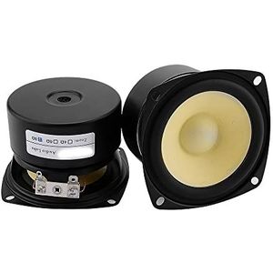 Luidsprekerschijf voor alle respect 3 inch full-range luidsprekerdriver 4/8 Ohm 15W for doe-het-zelf boekenplankversterker thuisbioscoop, verpakking van 2(4 Ohm Square)