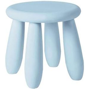 Voetenbank Plastic korte kruk huishoudschoenen veranderende kruk bank voetenbank kleine bank for slaapkamer keuken woonkamer creatieve kruk Comfortabel(China Light Blue)