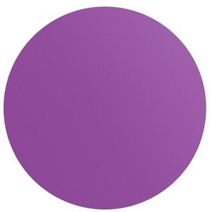 DEQORI Rond wandbehang, zelfklevend, diameter 120 cm, kleur effen, paars, textiel-canvas, verwijderbaar, decoratief en vormvast, voor woonkamer, kantoor, hal of kinderkamer