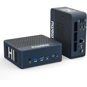 AWOW Mini-pc, Wi-11 pro Core i5-12600HX processor 12 kernen/16 threads tot 4,6 GHz, 32 GB DDR4/1 TB PCIe3.0 SSD, mini-desktopcomputer, Triple Screen uitgang