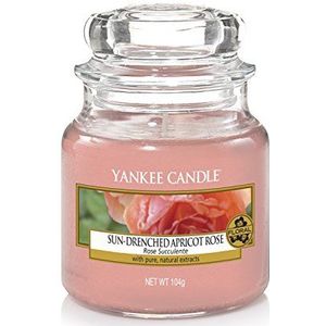 Yankee Candle Geurkaars in glas (klein) | Sun-Drenched Apricot Rose | Brandduur tot 30 uur