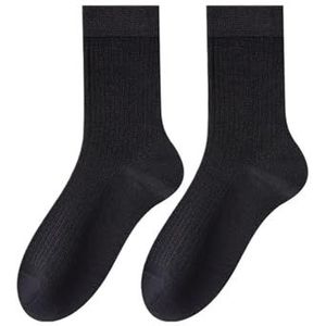 AHCover Halflange katoenen sokken for heren, gekamd katoen, antipilling, puur katoen, comfortabel, zweetafvoerend, antibacterieel en herensokken (Color : F)