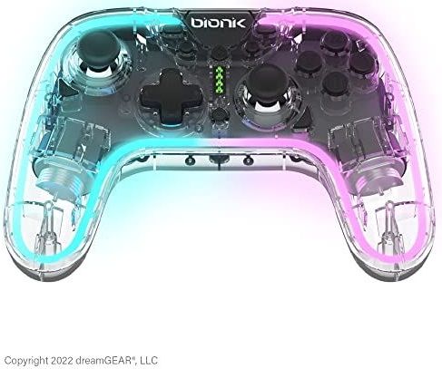 My Arcade - Neoglow - Draadloze Controller - Transparant - Ingebouwde Oplaadbare Batterij 200 mAh