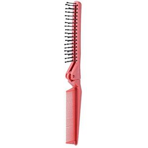 DieffematicSZ kam Portable Folding Hair Comb Anti Static Plastic Foldable Beard Pocket Brush Massage Hair Brush for Men Hair Styling Tools (Color : K?rm?z?)