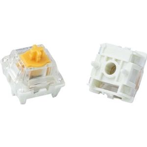 FANNIXI Magnetische Oranje Schakelaar Dual Rail Structuur Schakelaar Lineair voor Magnetische Mechanische Toetsenbord HIFI Pre Lubed 30g voor wooting (G Mag Oranje S x70)