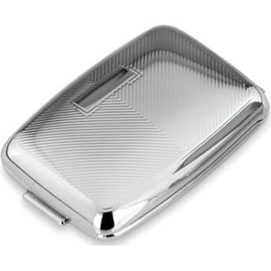 Pillendoos met graveerveld 2 vakken 7x4,5x2 cm zilver geplateerd verzilverd