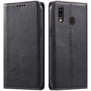 Beschermingskoffer Compatibel met Samsung Galaxy A20E/A10E Portemonnee-hoesje met kaarthouder Magnetische telefoonhoes Schokbestendige hoes Lederen beschermende flip-cover-Creditcardhouder-standaard B