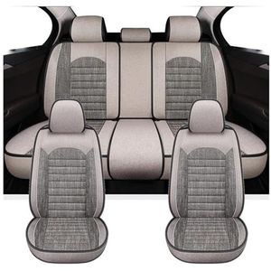 Beschermhoes Autostoel Voor Ssangyong Voor Actyon Voor Sport Voor Kyron Voor Rexton Voor Tivolan Voor XLV Custom Seat Cover(Full Set-Beige)