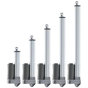 Lineaire aandrijving, 12 V, IP65 waterdicht, lineaire aandrijving, 3000 N hub, zonne-tracker, motorisering van de deur 150 mm/s, 150 N, 150 mm, slag 100 mm