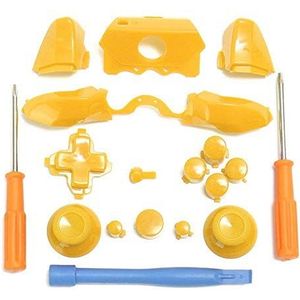 Bumpers Triggers Knoppen DPad LB RB LT RT Knoppen & T6 T8 Schroevendraaiers & Crowbar Voor Xbox Een Elite 3.5mm Controller (Geel)